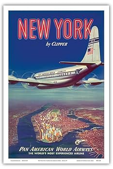 Amazon.com: New York USA by Clipper - Boeing 377 over